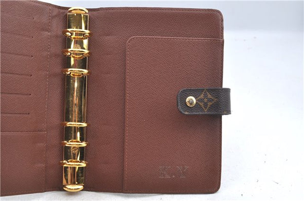 Authentic Louis Vuitton Monogram Agenda MM Notebook Cover R20004 LV J8127