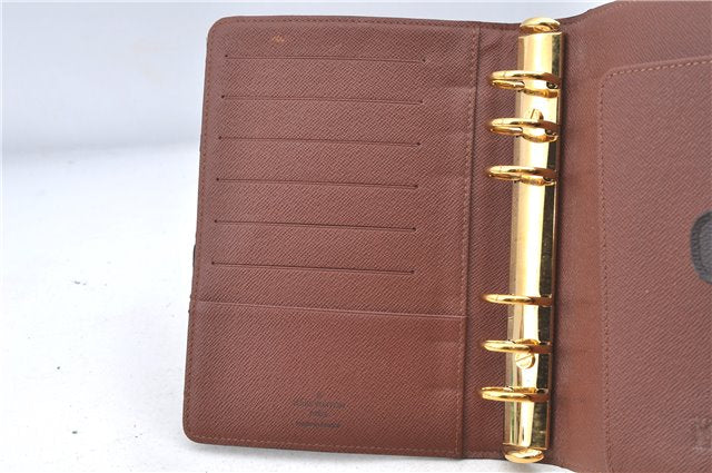 Authentic Louis Vuitton Monogram Agenda MM Notebook Cover R20004 LV J8127