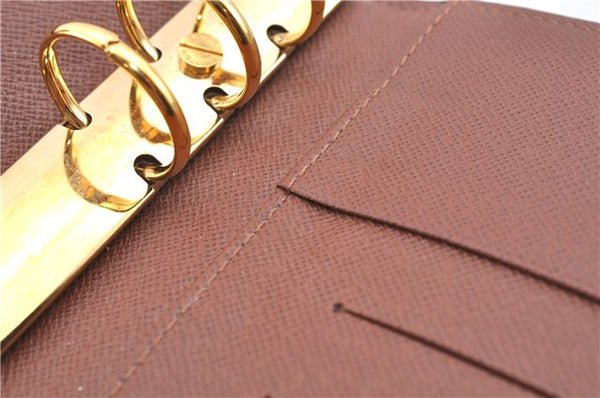 Authentic Louis Vuitton Monogram Agenda MM Notebook Cover R20004 LV J8127