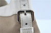 Authentic PRADA Canvas Leather Nappa Shoulder Hand Bag Brown White J8129