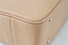 Authentic BURBERRY Vintage Leather Shoulder Tote Bag Beige J8130