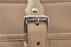 Authentic BURBERRY Vintage Leather Shoulder Tote Bag Beige J8130