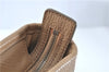 Authentic BURBERRY Vintage Leather Shoulder Tote Bag Beige J8130