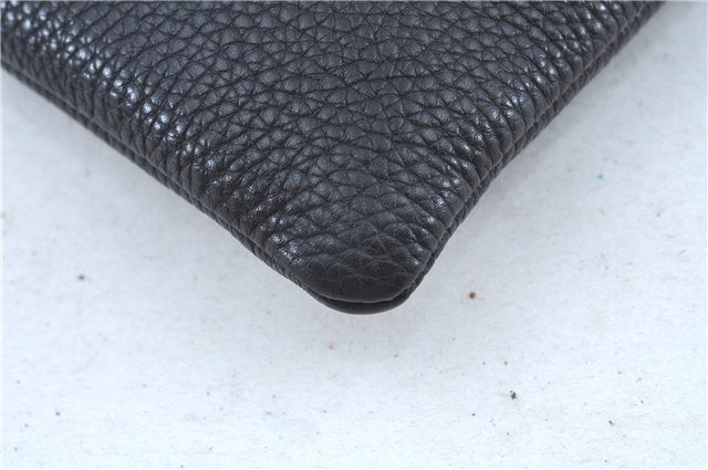 Authentic GUCCI Animalier Clutch Hand Bag Purse Leather Black J8144