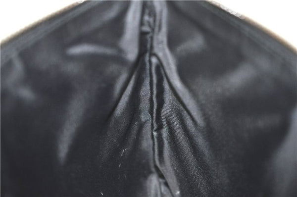 Authentic GUCCI Animalier Clutch Hand Bag Purse Leather Black J8144