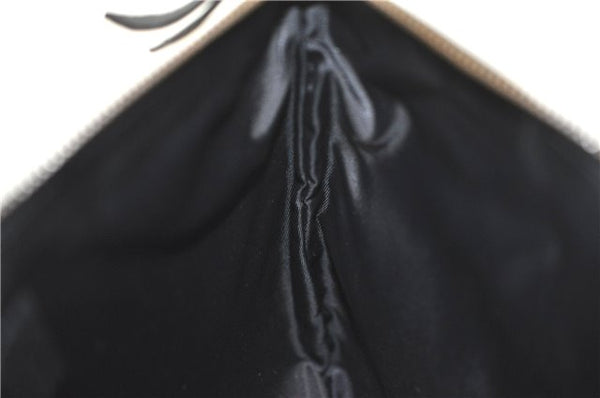 Authentic GUCCI Animalier Clutch Hand Bag Purse Leather Black J8144