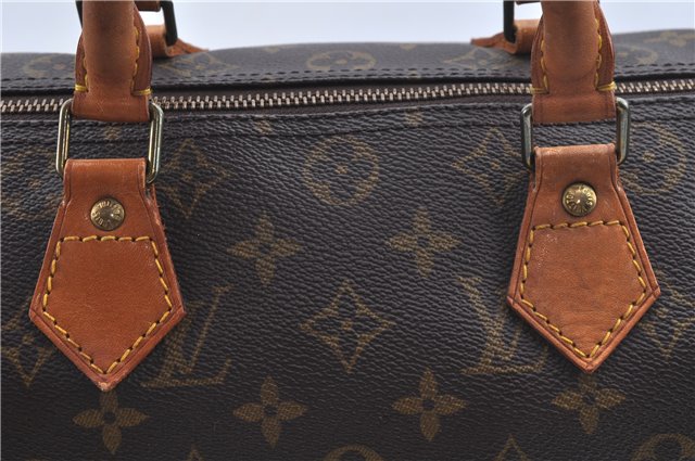 Authentic Louis Vuitton Monogram Speedy 30 Hand Boston Bag M41526 LV J8177