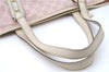 Auth GUCCI Sherry Line Shoulder Tote Bag GG Canvas Leather 139260 Pink J8191