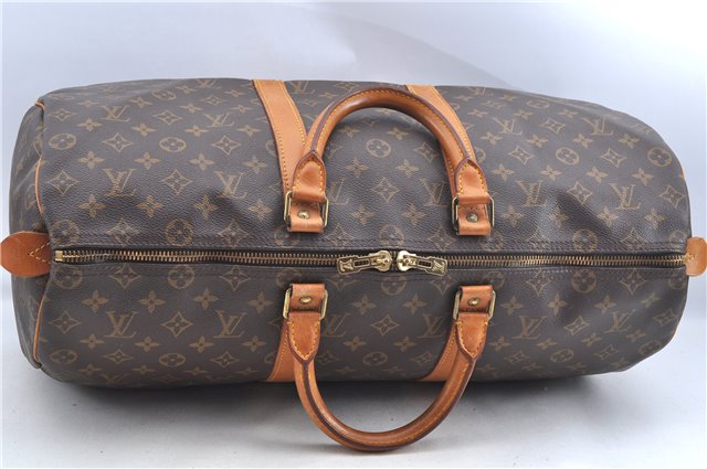 Authentic Louis Vuitton Monogram Keepall 50 Travel Boston Bag M41426 LV J8196