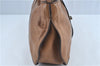 Authentic BURBERRY Vintage Leather 2Way Shoudler Hand Bag Purse Brown J8214