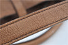 Authentic BURBERRY Vintage Leather 2Way Shoudler Hand Bag Purse Brown J8214