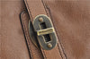 Authentic BURBERRY Vintage Leather 2Way Shoudler Hand Bag Purse Brown J8214