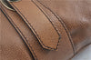 Authentic BURBERRY Vintage Leather 2Way Shoudler Hand Bag Purse Brown J8214