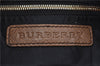 Authentic BURBERRY Vintage Leather 2Way Shoudler Hand Bag Purse Brown J8214