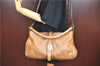 Authentic BURBERRY Vintage Leather 2Way Shoudler Hand Bag Purse Brown J8214