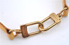 Authentic Louis Vuitton Leather Shoulder Strap Yellow 40.6-47.6" LV J8218