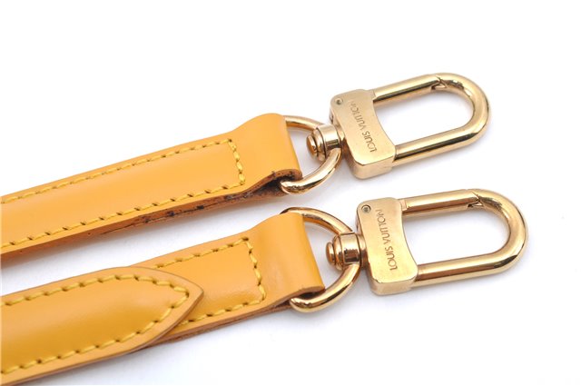 Authentic Louis Vuitton Leather Shoulder Strap Yellow 40.6-47.6