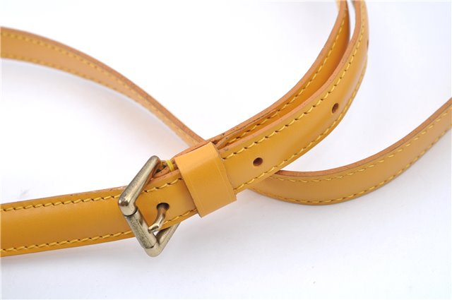 Authentic Louis Vuitton Leather Shoulder Strap Yellow 40.6-47.6