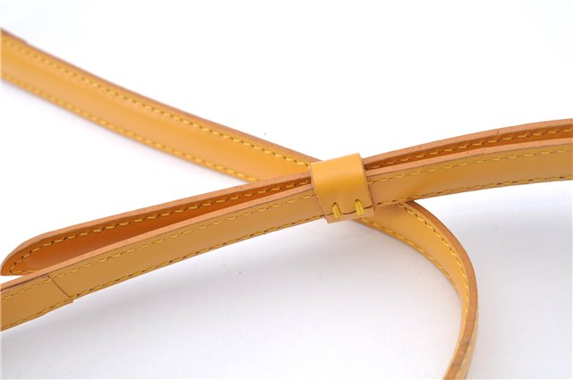 Authentic Louis Vuitton Leather Shoulder Strap Yellow 40.6-47.6