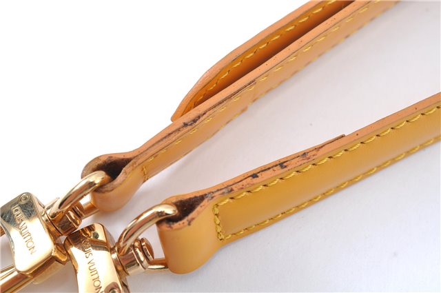 Authentic Louis Vuitton Leather Shoulder Strap Yellow 40.6-47.6