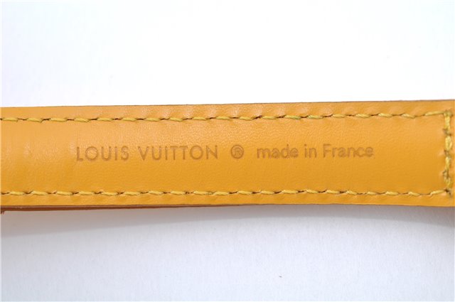 Authentic Louis Vuitton Leather Shoulder Strap Yellow 40.6-47.6