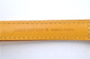 Authentic Louis Vuitton Leather Shoulder Strap Yellow 40.6-47.6" LV J8218