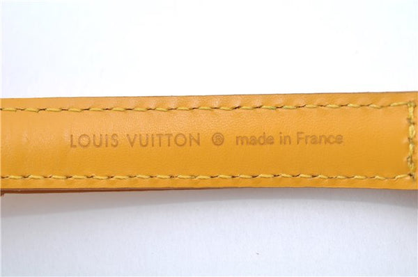 Authentic Louis Vuitton Leather Shoulder Strap Yellow 40.6-47.6" LV J8218