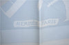 Authentic HERMES Carre 90 Scarf "Jeux d'Ombres" Silk White Light Blue Box J8240