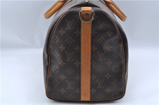 Authentic Louis Vuitton Monogram Keepall Bandouliere 45 M41418 Boston Bag J8246