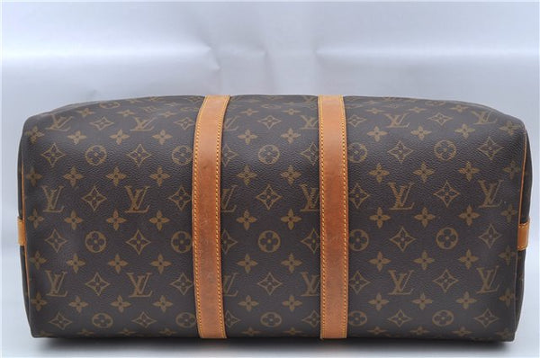 Authentic Louis Vuitton Monogram Keepall Bandouliere 45 M41418 Boston Bag J8246