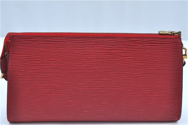 Authentic Louis Vuitton Epi Pochette Accessoires Pouch Red M52947 LV J8250