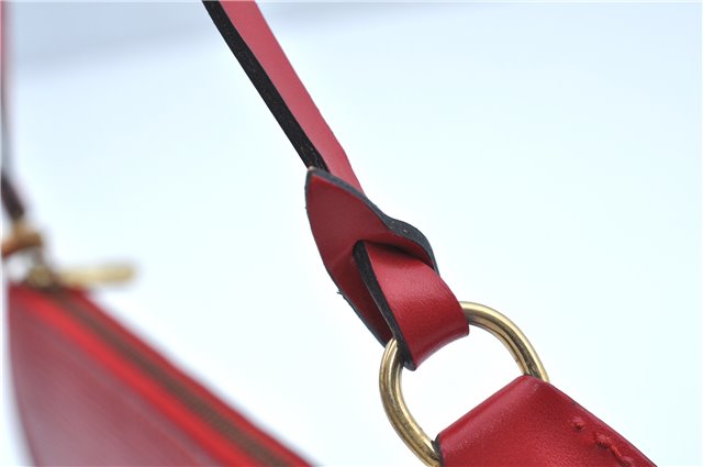 Authentic Louis Vuitton Epi Pochette Accessoires Pouch Red M52947 LV J8250