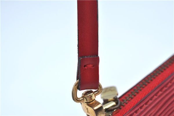 Authentic Louis Vuitton Epi Pochette Accessoires Pouch Red M52947 LV J8250