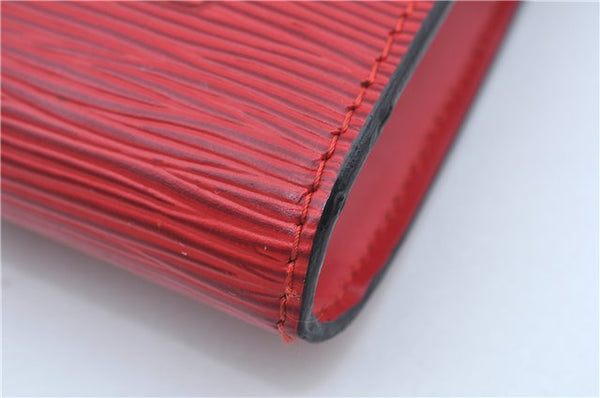 Authentic Louis Vuitton Epi Pochette Accessoires Pouch Red M52947 LV J8250