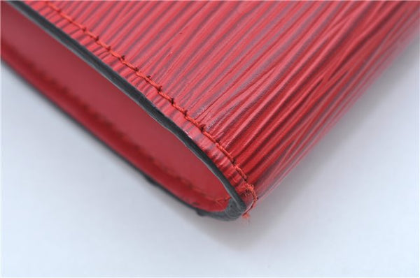 Authentic Louis Vuitton Epi Pochette Accessoires Pouch Red M52947 LV J8250