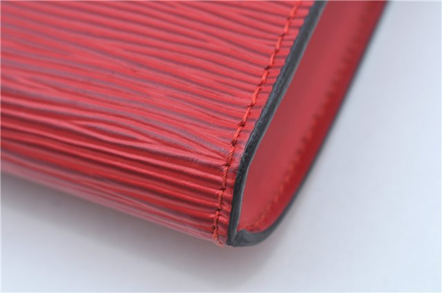 Authentic Louis Vuitton Epi Pochette Accessoires Pouch Red M52947 LV J8250