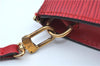 Authentic Louis Vuitton Epi Pochette Accessoires Pouch Red M52947 LV J8250