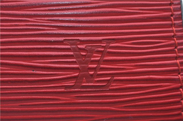 Authentic Louis Vuitton Epi Pochette Accessoires Pouch Red M52947 LV J8250