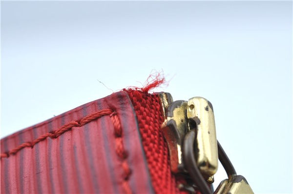 Authentic Louis Vuitton Epi Pochette Accessoires Pouch Red M52947 LV J8250