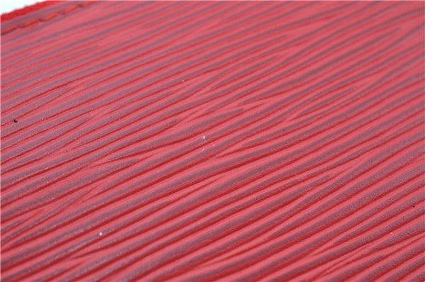 Authentic Louis Vuitton Epi Pochette Accessoires Pouch Red M52947 LV J8250
