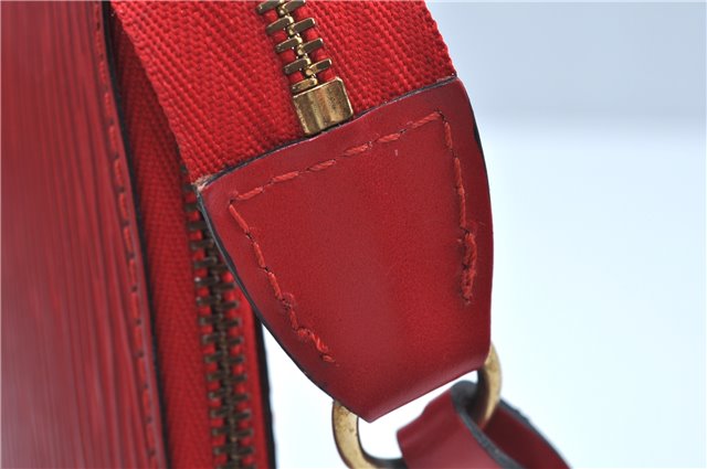 Authentic Louis Vuitton Epi Pochette Accessoires Pouch Red M52947 LV J8250