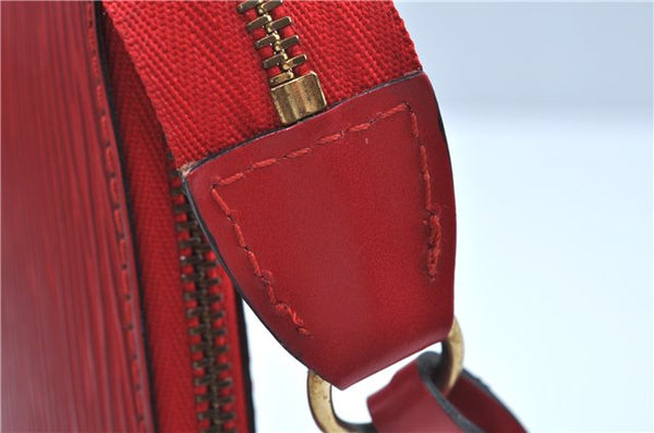 Authentic Louis Vuitton Epi Pochette Accessoires Pouch Red M52947 LV J8250