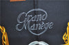 Authentic HERMES Carre 90 Scarf "Grand Manege" Silk Black J8255