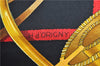 Authentic HERMES Carre 90 Scarf "Grand Manege" Silk Black J8255