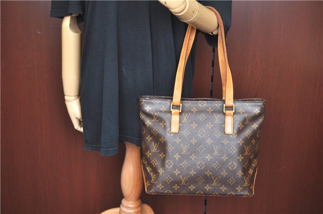 Authentic Louis Vuitton Monogram Cabas Piano Shoulder Tote Bag M51148 LV J8260