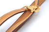 Authentic HERMES Shoulder Strap 35.4" Beige Gold J8261