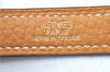 Authentic HERMES Shoulder Strap 35.4" Beige Gold J8261