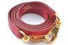 Authentic HERMES Shoulder Strap 35.8" Red Gold J8262