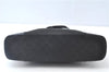 Authentic GUCCI Shoulder Hand Bag GG Canvas Enamel 0021122 Black J8271