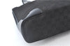 Authentic GUCCI Shoulder Hand Bag GG Canvas Enamel 0021122 Black J8271